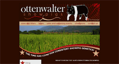 Desktop Screenshot of ottenwaltershowpigs.com