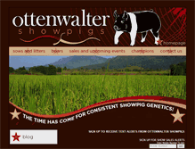 Tablet Screenshot of ottenwaltershowpigs.com